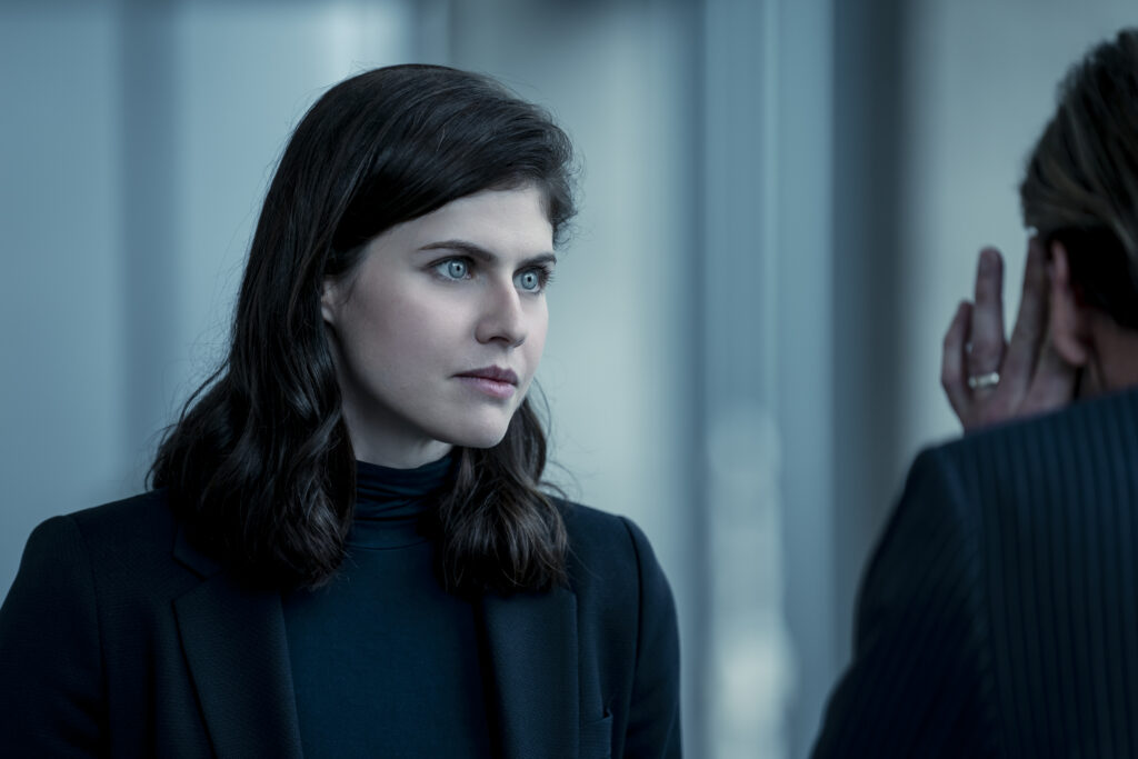 Alexandra Daddario as Dr. Rowan Fielding in Mayfair Witches. Photo Credit: Alfonso Bresciani/AMC
