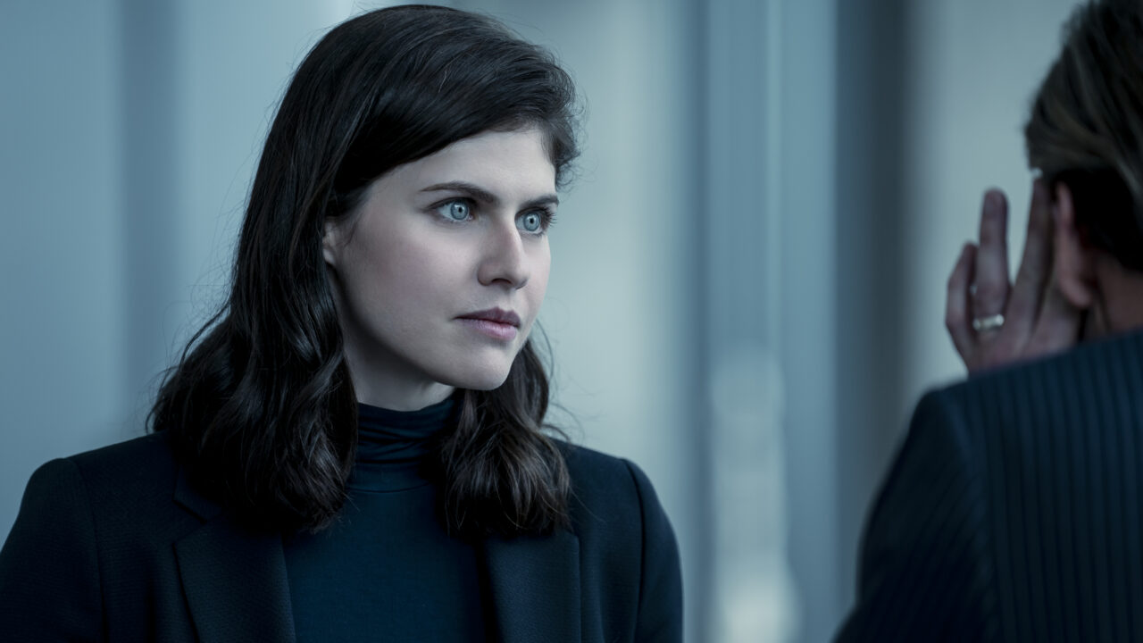 Alexandra Daddario as Dr. Rowan Fielding in Mayfair Witches. Photo Credit: Alfonso Bresciani/AMC