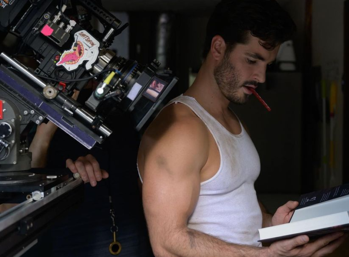 Andrew Biernat behind the scenes of Wait With Me. Photo: Passionflix