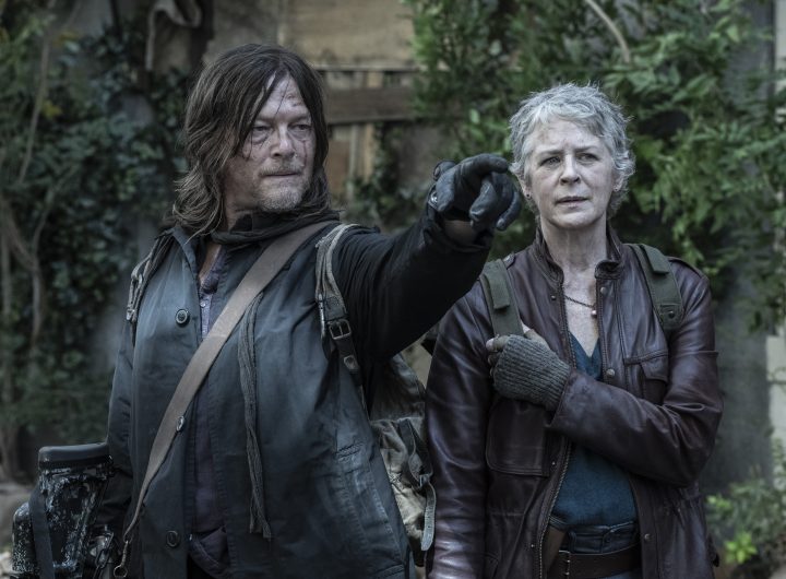Daryl (Norman Reedus) and Carol (Melissa McBride) in The Walking Dead: Daryl Dixon season 3. Photo Credit: Carla Oset/AMC