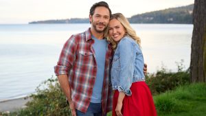 Michael Rady, Emilie Ullerup in Catch of the Day on Hallmark Channel. Photo: Hallmark Media/Photographer: Courtney Julien