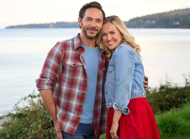 Michael Rady, Emilie Ullerup in Catch of the Day on Hallmark Channel. Photo: Hallmark Media/Photographer: Courtney Julien