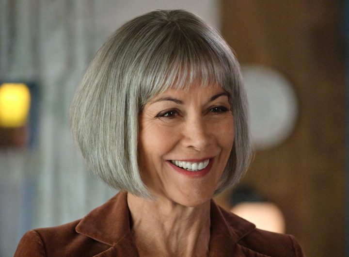 Wendie Malick smiles in The Chicken Sisters season 2. Photo: Hallmark Media/Photographer: Bettina Strauss