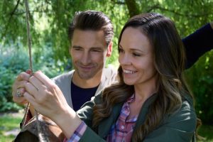 Andrew Walker and Rachel Boston in Adventures in Love & Birding on Hallmark Channel.