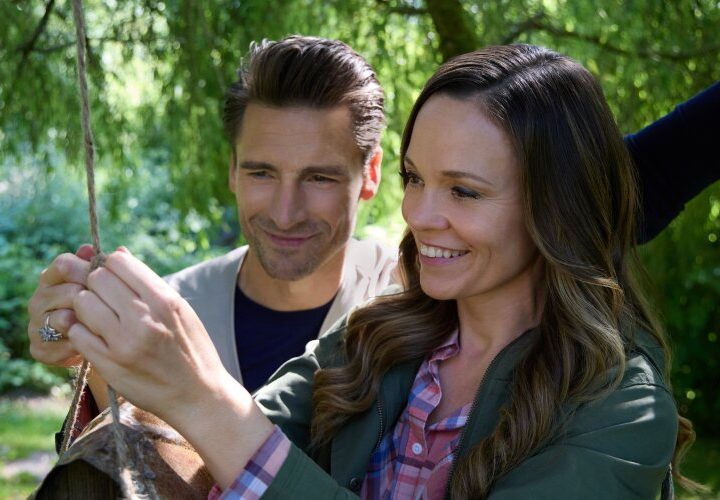Andrew Walker and Rachel Boston in Adventures in Love & Birding on Hallmark Channel.