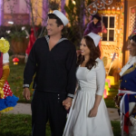 Wes Brown and Lacey Chabert in Haul Out the Halloween. Photo: Hallmark Channel