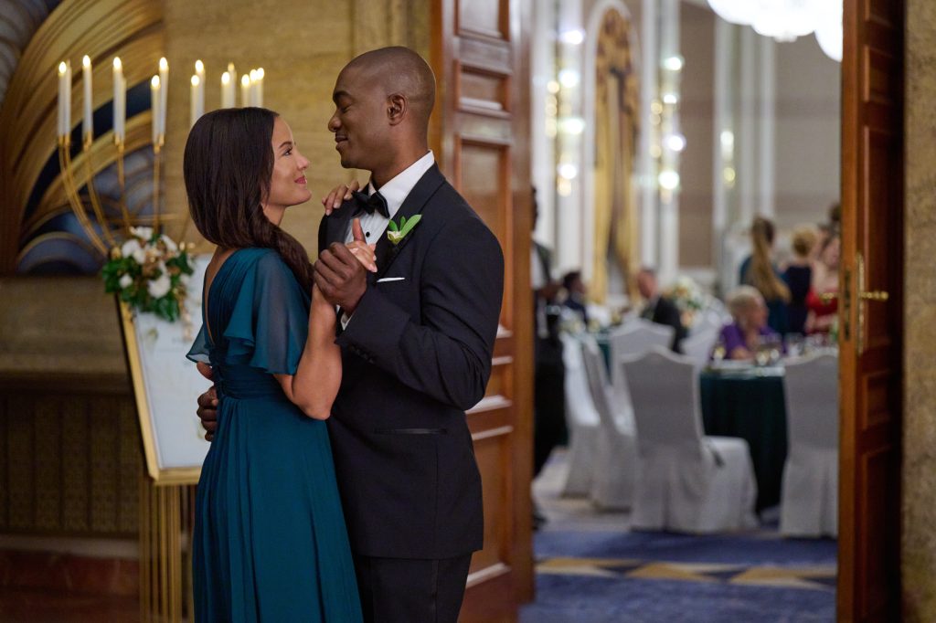 Heather Hemmons and B.J. Britt in The Groomsmen: First Look