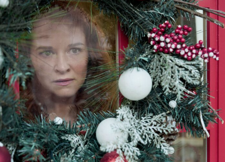 Sarah Drew in Mistletoe Murders season 2. Photo: Hallmark Channel