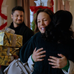 Erin Krakow and Tyler Hynes in Christmas Above the Clouds. Photo: Hallmark Channel