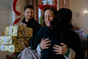 Erin Krakow and Tyler Hynes in Christmas Above the Clouds. Photo: Hallmark Channel
