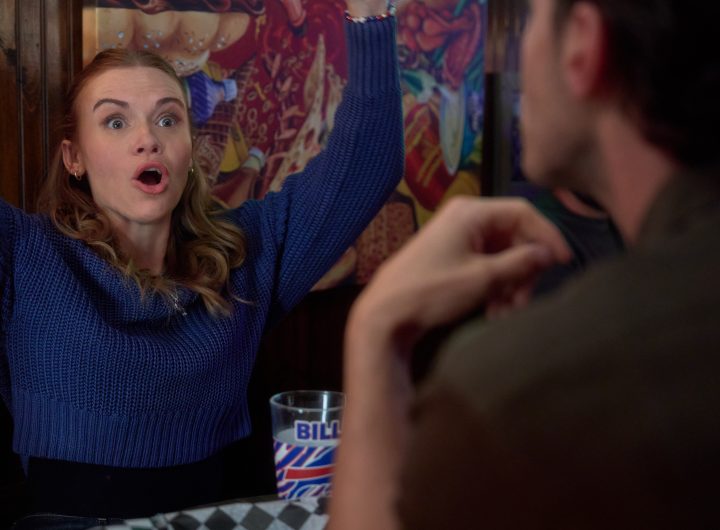Holland Roden in Holiday Touchdown: A Bills Love Story. Credit: Hallmark Media/Photographer Brian Roedel