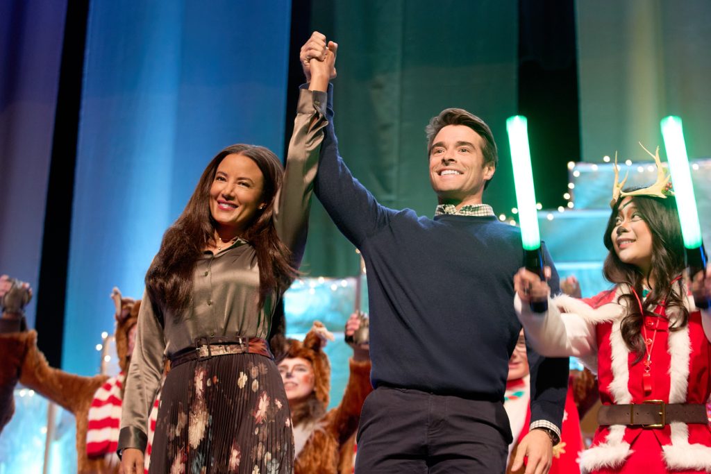 Encouraged by guidance counselor Lilly-Anne, struggling Broadway actor Isaiah takes on directing duties for his niece's high school Christmas play, but things get complicated when he learns an influential producer's daughter has been cast in the production. Photo: Credit: Hallmark Media/Photographer: Steven Ackerman