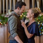 Jake Epstein and Brooke D'Orsay in Oy to the World. Photo: Hallmark Media