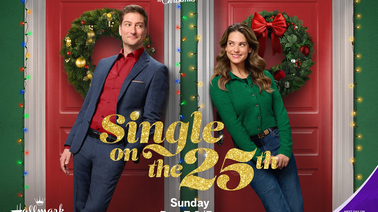 Daniel Lissing and Lyndsy Fonseca in Single on the 25th. Photo: Hallmark Media