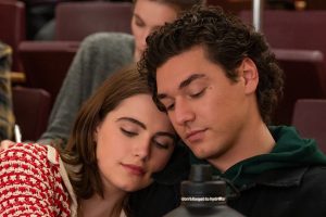 Ella Bright as Hannah Wells and Belmont Cameli as Garrett Graham in Off Campus. Photo: Prime Video