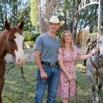 Gabriel Hogan and Alison Sweeney in Romance at Hope Ranch. Photo: Hallmark Media