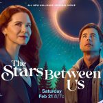 Key art for The Stars Between Us featuring Sarah Drew and Matt Long. Photo: Hallmark Media