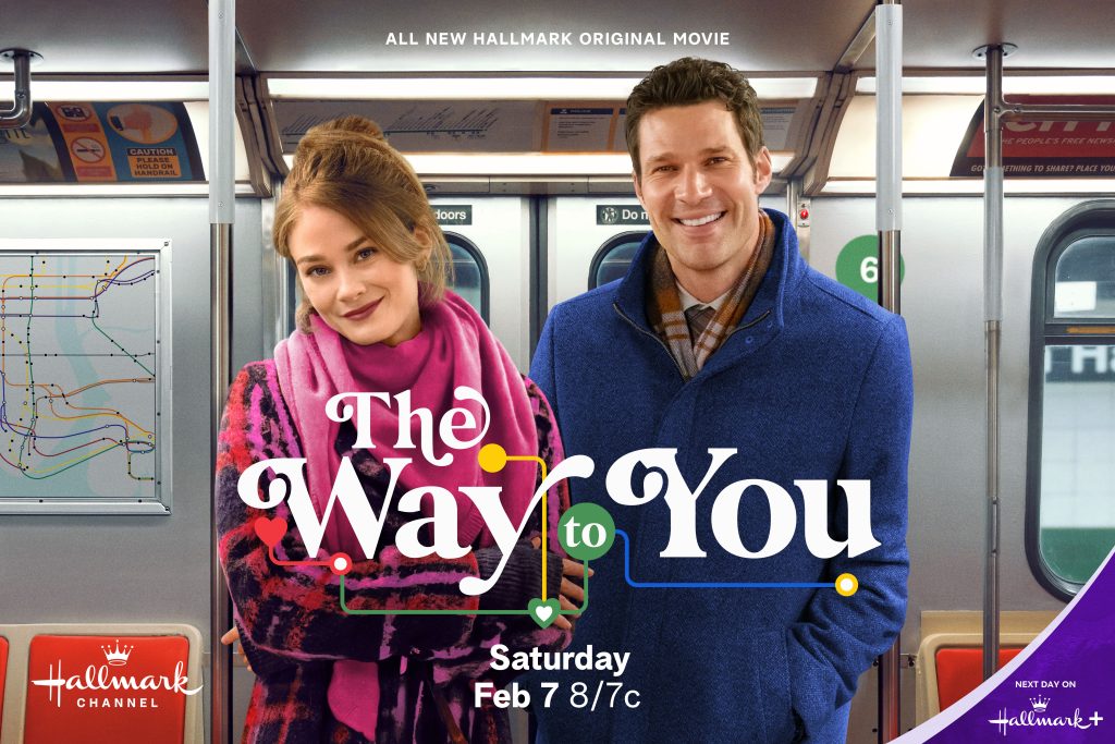 Key art for The Way to You featuring Kim Matula and Aaron O'Connell. Photo: Hallmark Media