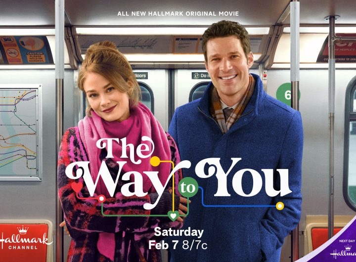 Key art for The Way to You featuring Kim Matula and Aaron O'Connell. Photo: Hallmark Media