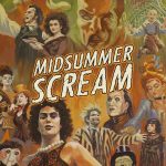Key art for Midsummer Scream 2026 featuring painted images of horror icons. Credit: Stephen Andrade, Midsummer Scream