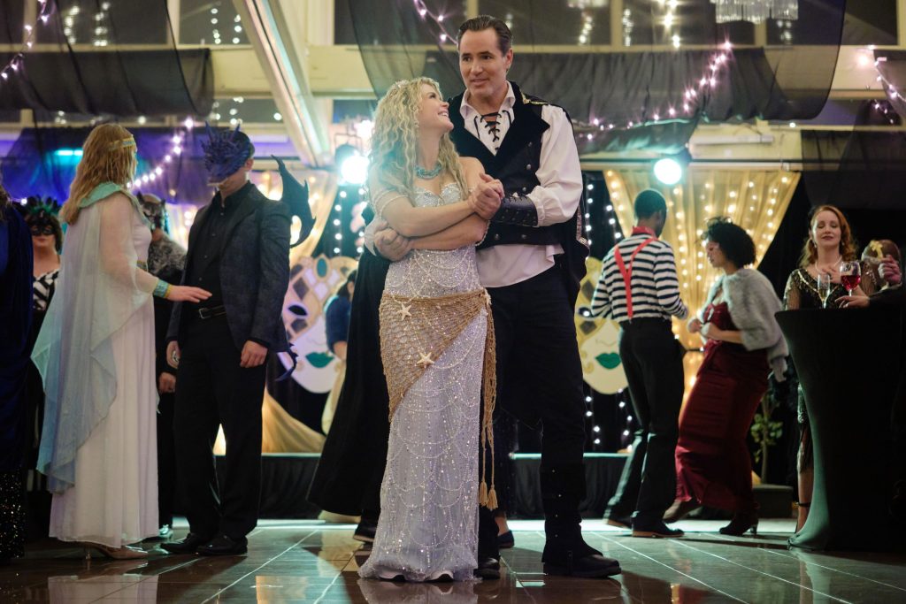 Alison Sweeney and Victor Webster in Sugar & Vice: A Hannah Swensen Mystery. Photo: Hallmark Media