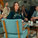 THE FOUR SEASONS, SEASON 2. (L to R) Kerri Kenney-Silver as Anne, Marco Calvani as Claude, Tina Fey as Kate, Colman Domingo as Danny, and Will Forte as Jack in Episode 202 of The Four Seasons, Season 2. Cr. Emily V. Aragones/Netflix © 2025