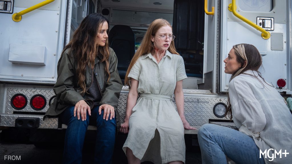 Catalina Sandino Moreno and Julia Doyle in From season 4. Photo: MGM+