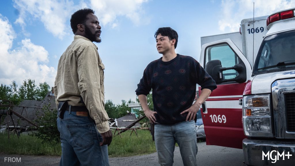 Harold Perrineau and Ricky He in From season 4. Photo: MGM+
