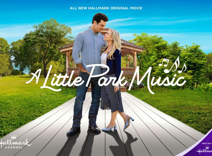 Laci J. Mailey and Beau Mirchoff star in A Little Park Music. Photo: Hallmark Media