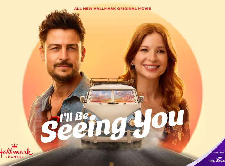 Tyler Hynes and Stacey Farber in I'll Be Seeing You. Image: Hallmark Media