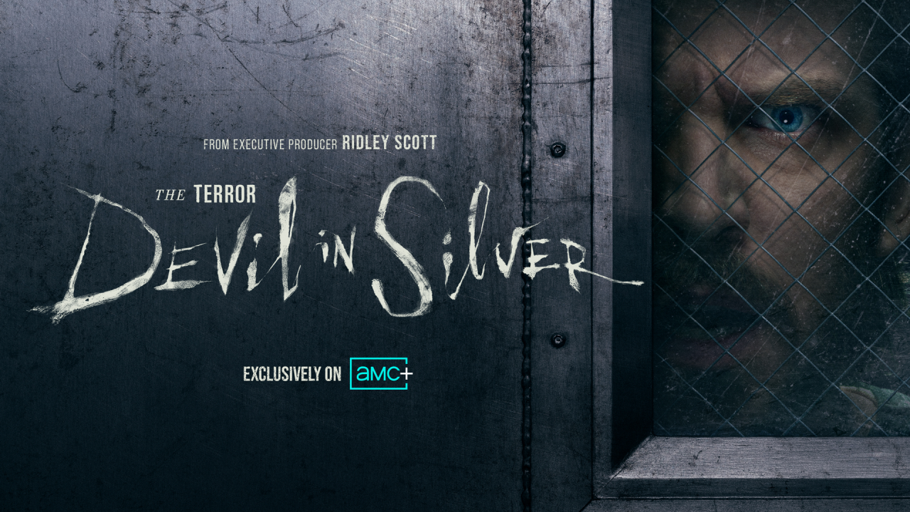 Dan Stevens in the key art for The Terror: Devil in Silver. Image: AMC+
