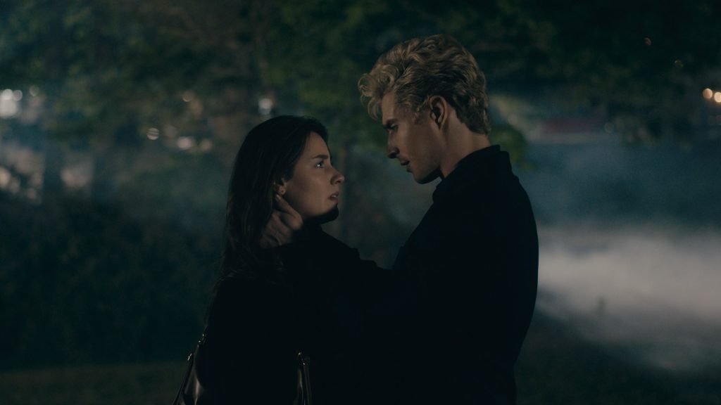 Audrey Hare and Alexander Cubis in Black Dagger Brotherhood season 2. Photo: Passionflix