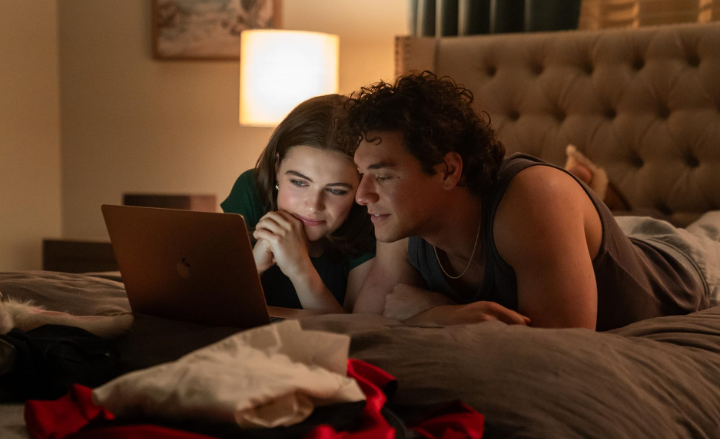 Belmont Cameli and Ella Bright in Off Campus (2026). Photo: Prime Video