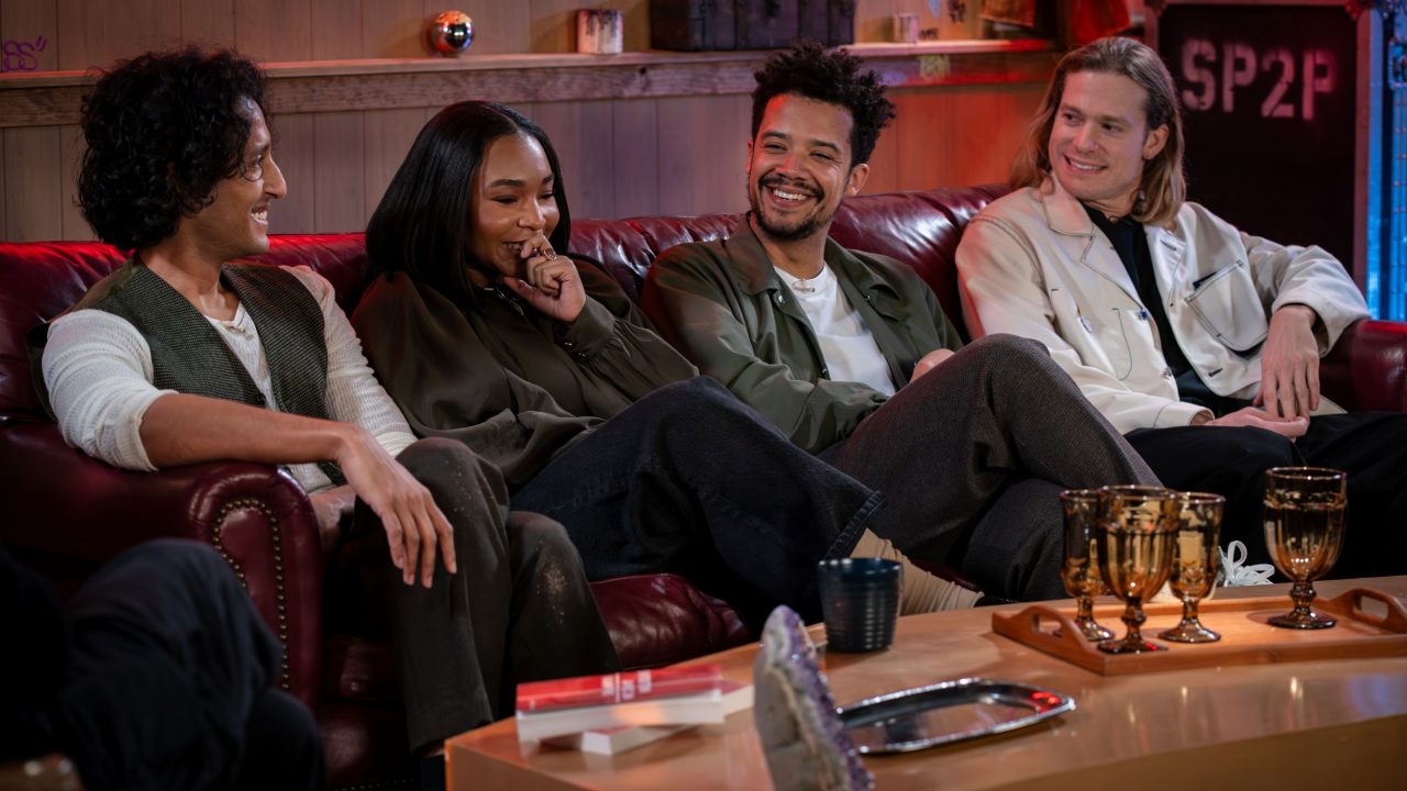 Assad Zaman, Delainey Hayles, Jacob Anderson and Sam Reid in The Vampire Lestat: After Dark. Photo: AMC