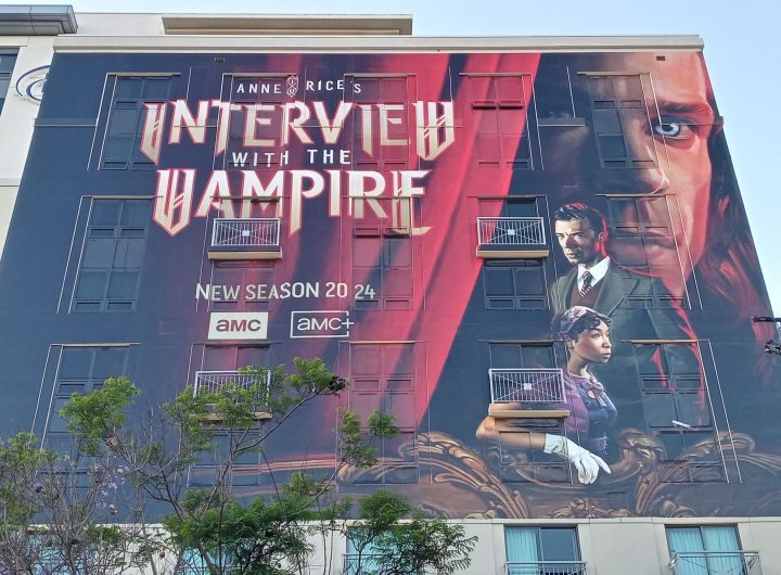 AMC building wrap for Interview with the Vampire season 2 during San Diego Comic-Con 2023. Photo: Sarabeth Pollock