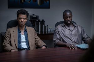 Jacob Anderson as Louis De Pointe Du Lac and Moses Sumney as Lemuel Babangida - Anne Rice's The Vampire Lestat _ Episode 02 - Photo Credit: Sophie Giraud/AMC