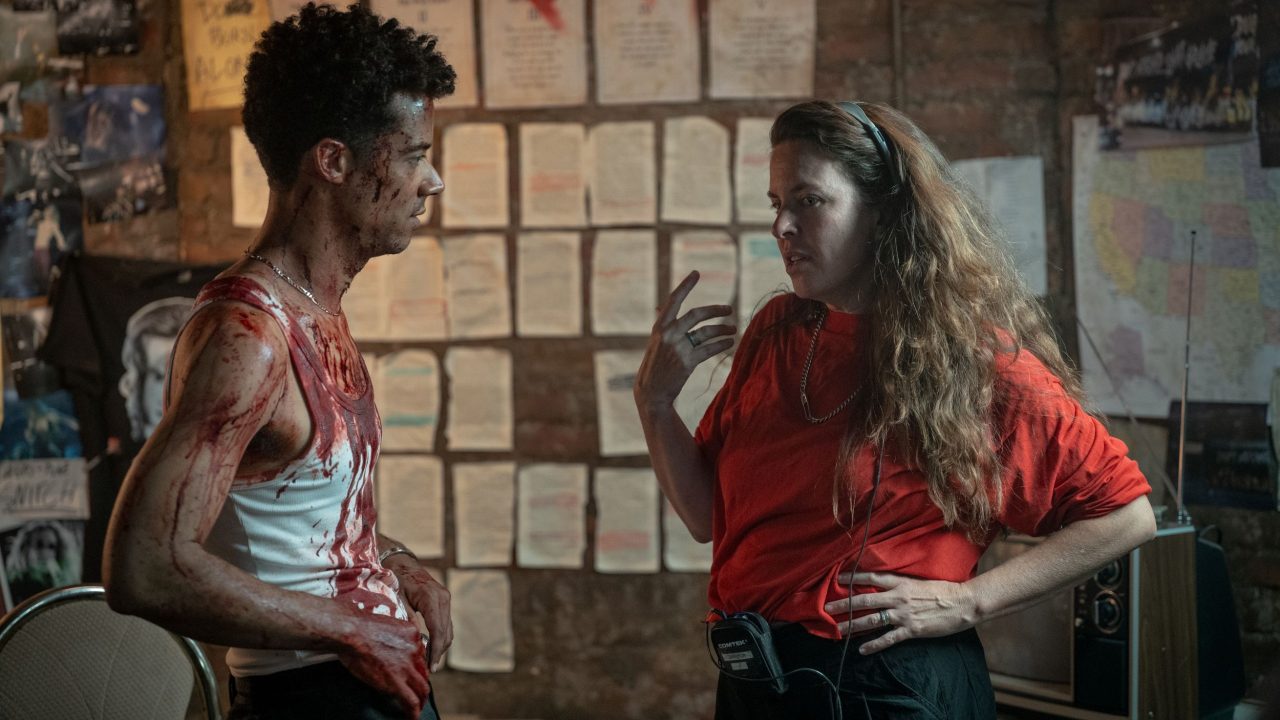 Director Claudia Llosa and Jacob Anderson as Louis De Pointe Du Lac - Anne Rice's The Vampire Lestat _ Episode 03, Behind the Scene - Photo Credit: Sophie Giraud/AMC