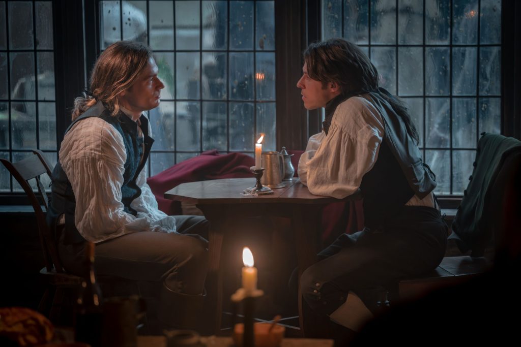 Sam Reid as Lestat De Lioncourt and Joseph Potter as Nicholas De Lenfent - Anne Rice's The Vampire Lestat _ Episode 03 - Photo Credit: Sophie Giraud/AMC