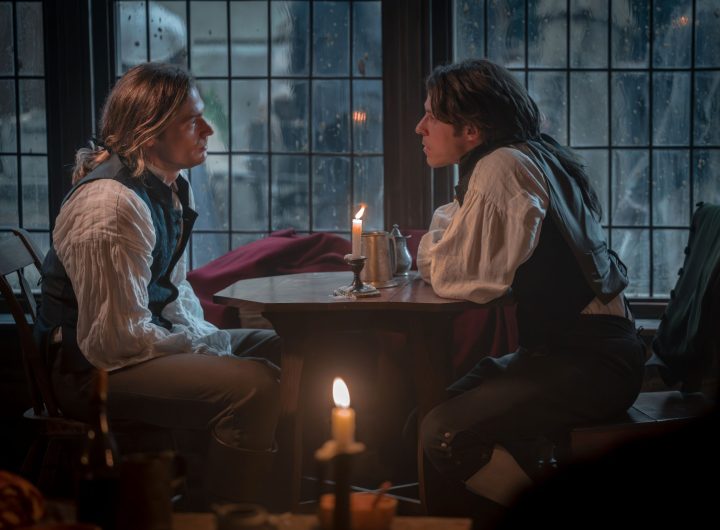 Sam Reid as Lestat De Lioncourt and Joseph Potter as Nicholas De Lenfent - Anne Rice's The Vampire Lestat _ Episode 03 - Photo Credit: Sophie Giraud/AMC