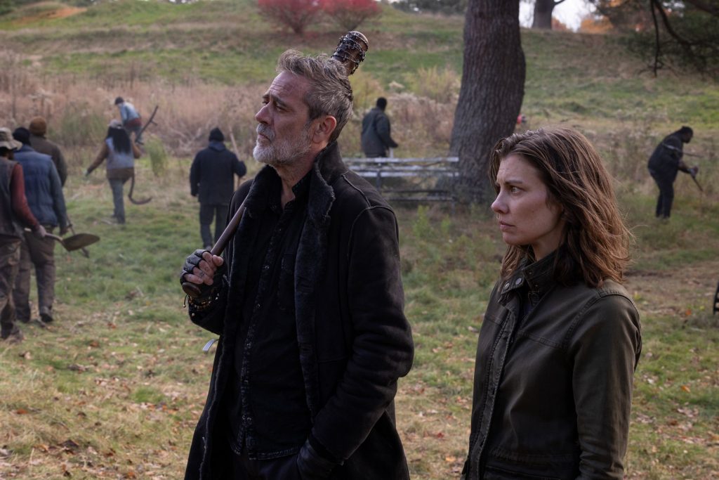 Jeffrey Dean Morgan as Negan and Lauren Cohan as Maggie Rhee in The Walking Dead: Dead City season 3. Photo: AMC Global Media