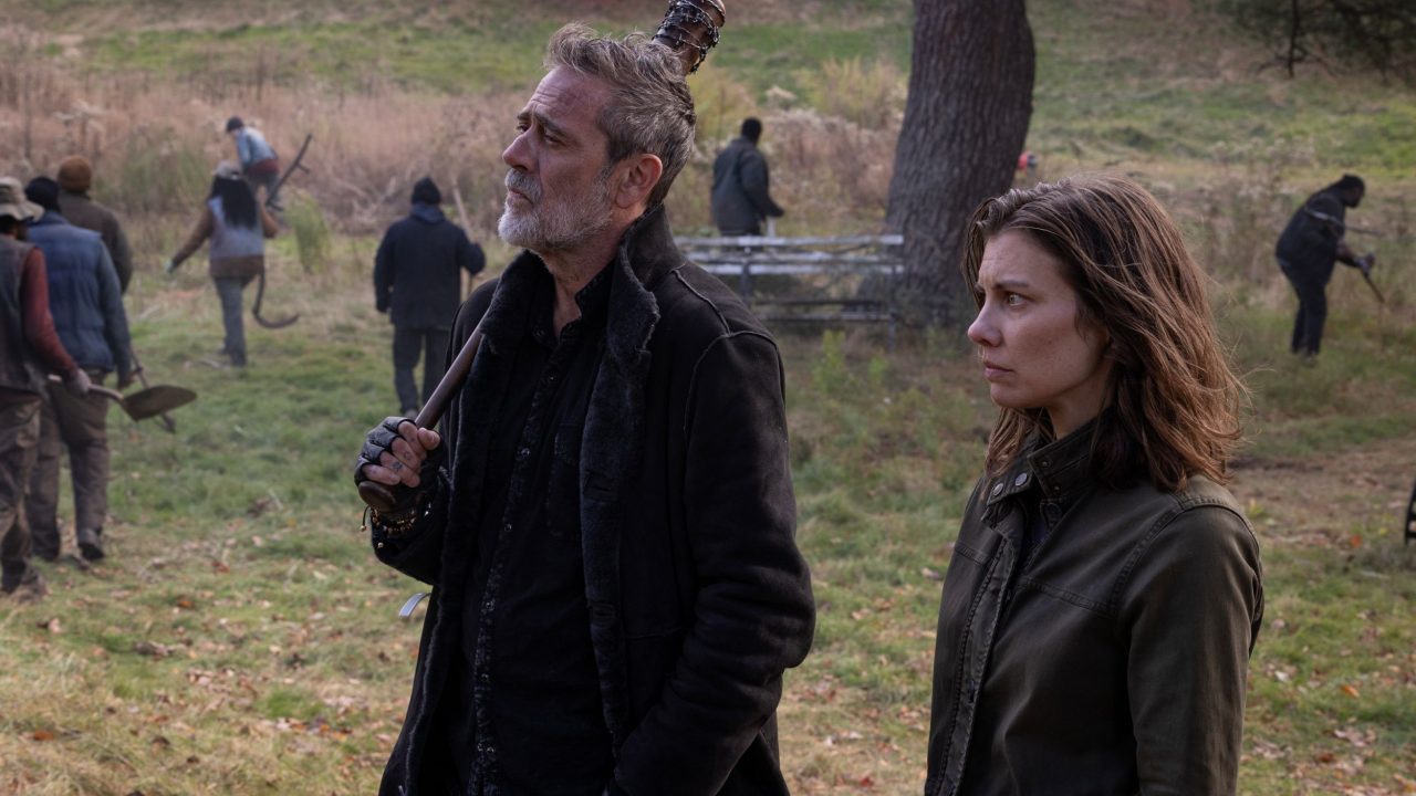 Jeffrey Dean Morgan as Negan and Lauren Cohan as Maggie Rhee in The Walking Dead: Dead City season 3. Photo: AMC Global Media