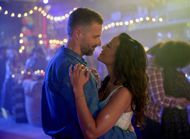 Brendan Penny and Heather Hemmens in Texas Two Step. Photo: Hallmark Media