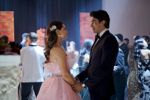 Lyndsy Fonseca and Peter Porte in The Love Heist. Photo: Hallmark Media