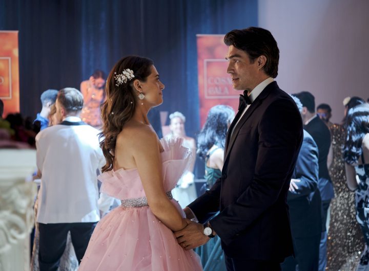 Lyndsy Fonseca and Peter Porte in The Love Heist. Photo: Hallmark Media