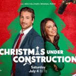 Jessica Lowndes and Daniel Lissing star in Christmas Under Construction. Photo: Hallmark Media