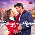 Vanessa Lengies and Marcus Rosner in Snowbound for the Holidays. Photo: Hallmark Media