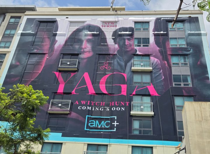 YAGA building wrap on the Hilton Gaslamp during SDCC 2026. Photo: Sarabeth Pollock