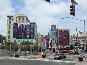 YAGA, The Vampire Lestat and The Walking Dead: Dead City building wraps on the Hilton Gaslamp for SDCC 2026