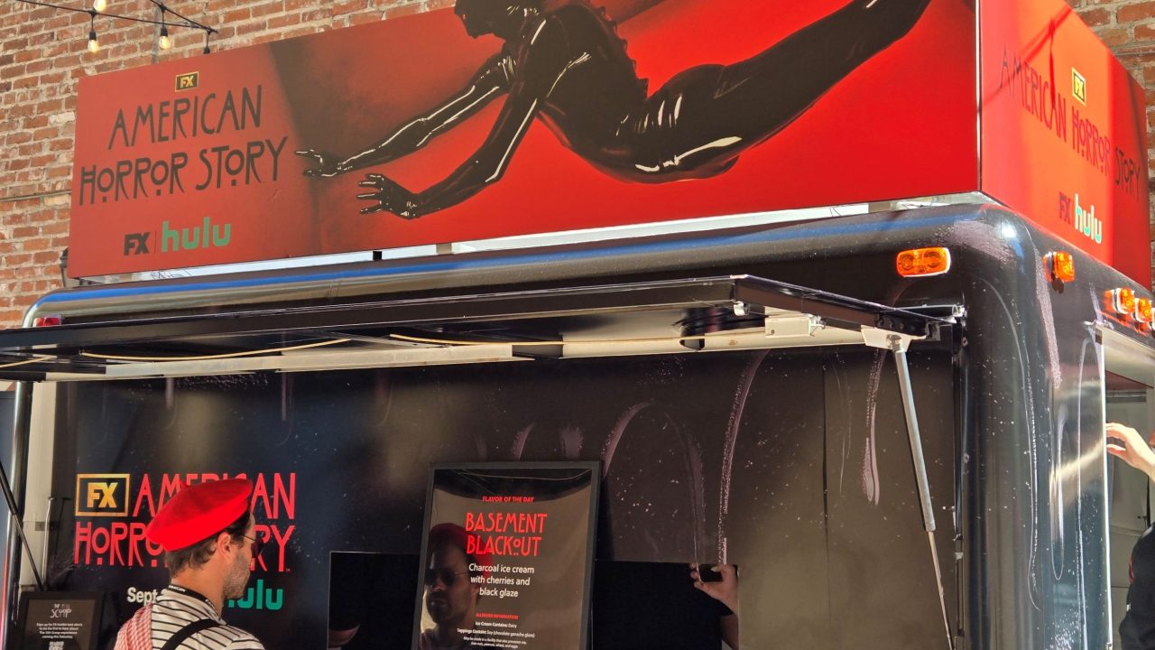 AHS: Murder House ice cream truck at SDCC 2026 to celebrate AHS: 13. Photo: Sarabeth Pollock