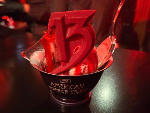 The 13th Scoop ice cream at the American Horror Story SDCC activation celebrating the show's upcoming 13th season. Photo: Sarabeth Pollock